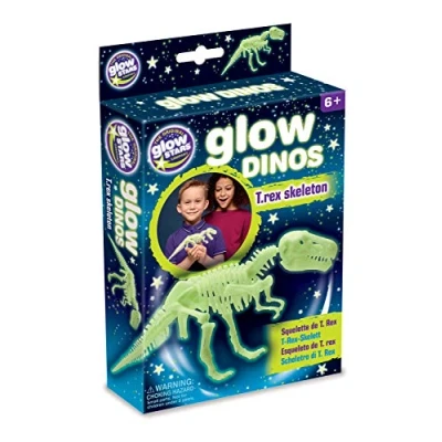 Image of the Original Glowstars Company Glow in Dark Dinos Skeleton Model, T Rex