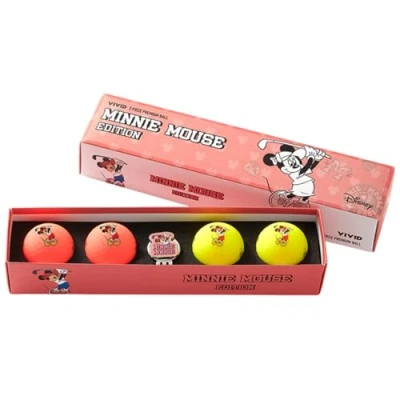 Image of Volvik x Disney Minnie Golf Vivid Collector Ball Gift Set