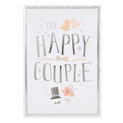 Image of Hallmark Wedding Card &quot;Happy Couple&quot; Medium