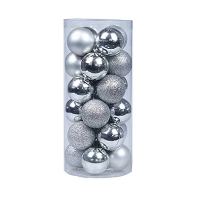 Image of SpirWoRchlan Christmas Decorations, Glittering Baubles Balls Tree Ornament Xmas Party Hanging Decoration Stocking Fillers