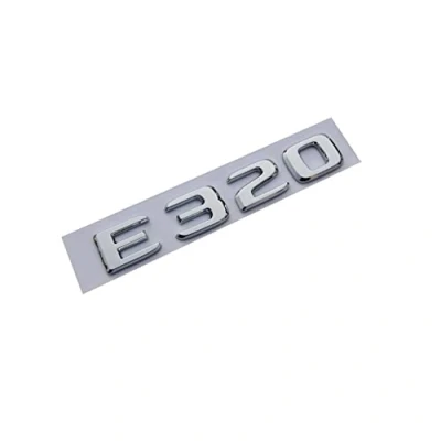 Image of Chrome ABS Rear Trunk Letters Badge Badges Emblem Emblems Sticker Fit For Mercedes Benz E Class E320 2017+
