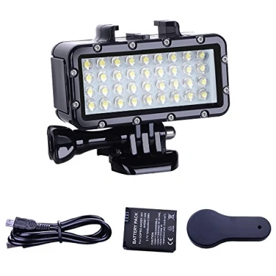 Image of Suptig Diving Light High Power Dimmable Waterproof LED Video Fill Night Underwater 147ft for Gopro Hero 13/Hero 12/11/10/9/8/7/6/5/5S/4/3+ More Action Cam