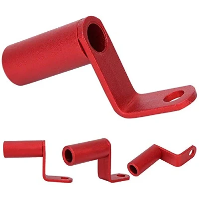 Image of V GEBY Motorcycle Rearview Mirror Mount, Bracket Side Bar End Holder Mount Clamp Phone Aluminum Alloy (red)