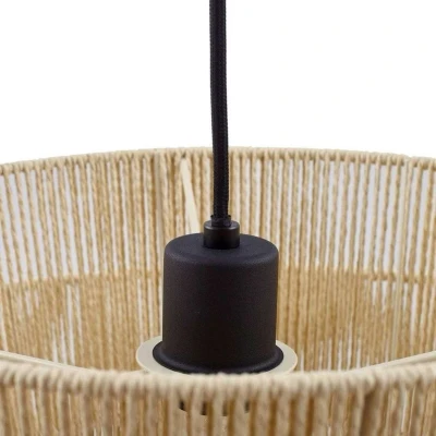 Image of Lindby pendant light Anuva, natural, paper, Ø 45 cm