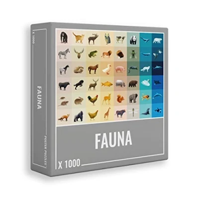 Image of Cloudberries Fauna Puzzle, Colourful 1000 Piece Animal Puzzles for Adults, Fun Easy Wildlife Pieces
