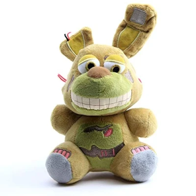 Image of uiuoutoy FNAF Plush Five Nights At Freddy&#039;s Plushies Toys Circus Baby Funtime Foxy Golden Freddy Bear Soft Doll Kids Gift (Springtrap 7&quot;)