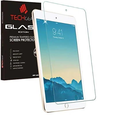 Image of TECHGEAR Screen Protector for New iPad Mini 5 (2019), 4 Glass Edition Genuine Tempered Guard Cover Compatible with Apple 5th and 4th Generation