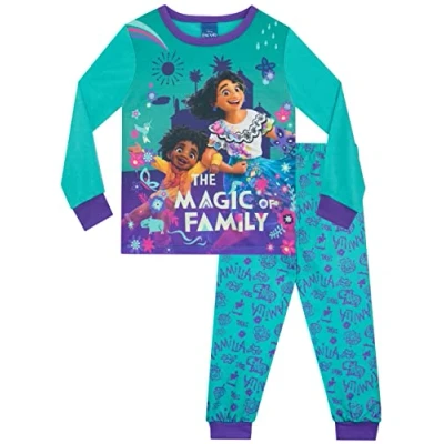 Image of Disney Girls Encanto Pyjamas Mirabel and Antonio Blue 7 8 Years
