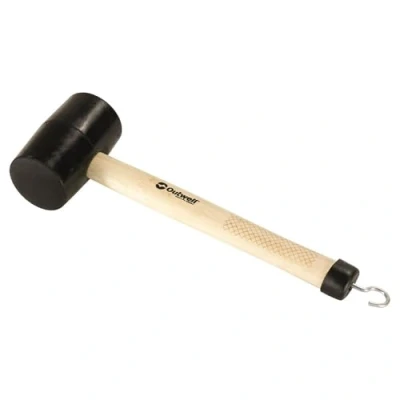 Image of Outwell Wood Camping Mallet Beige/Black Tent Tools
