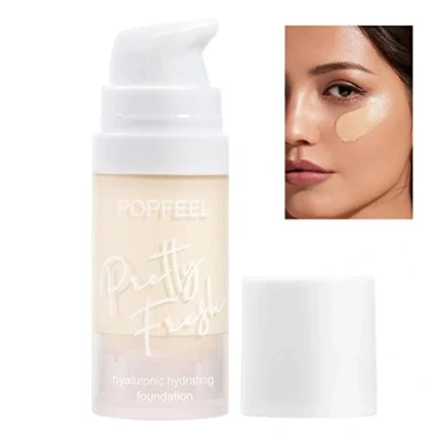 Image of Matte Foundation Full Coverage Mattle Finish Liquid Long Lasting Concealer Makeup, Waterproof Face 0.5oz Dubbulon