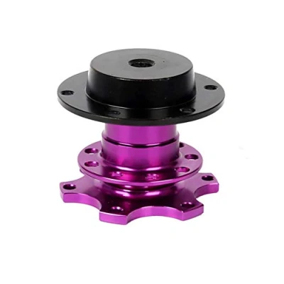 Image of FireAngels Universal Steering Wheel Snap Off Quick Release Hub Adapter Boss Kit With 6 hole (Purple)