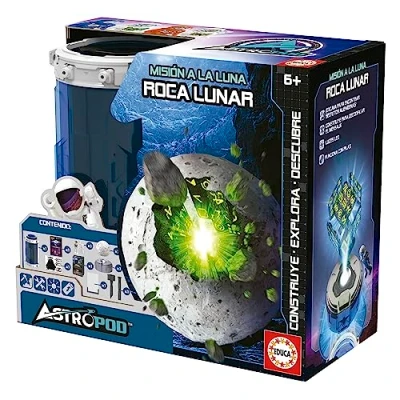 Image of Educa 41346 Astropod Lunar Rock, Discover A Lost Alien Civilization Excavating Mysterious Build The Artifact and Decrypt Hidden Messages, Starting from 6 Years Old
