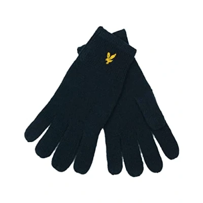 Image of Lyle &amp; Scott Racked Gloves, Size: One Size, Dark navy