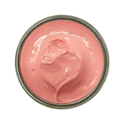 Image of Famaco 50ml Pink Pinky Rose Pale Leather Deluxe Cream Polish for Boot and Shoe with Application Brush Nourish Protector Kit Boots Shoes