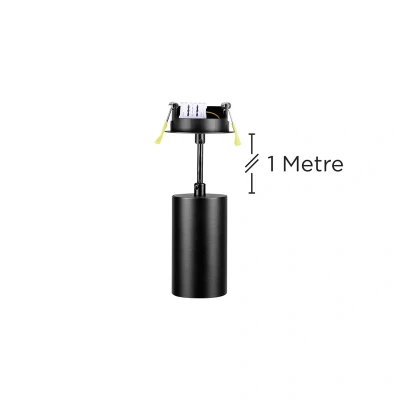 Image of Accentplus 100mm Dia 56mm GU10 LED Recessed Mounted Suspended Pendant Integral