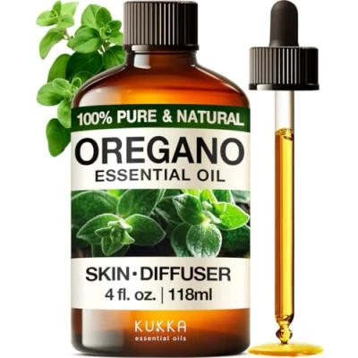 Image of Kukka Oregano Essential Oil for Skin 118ml 100% Pure Natural, Earthy &amp; Herbaceous Scent, Diffuser, Nails, Candle Soap Making Scent DIY