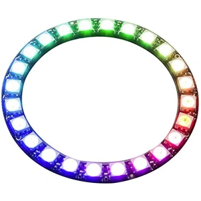 Image of 24 Bits WS2812 5050 RGB LED Ring Lamp Light, DC 5V Ring, Addressable with Integrated Drivers