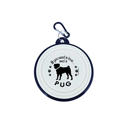 Image of Travel Dog Bowls Collapsible Bowl Small Dogs (Pug)