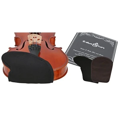 Image of Vaagun Chin Rest Cover Size L for Violin 4/4 and Viola, Microfibre Brown