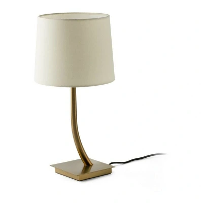 Image of Faro REM Table Lamp Round Tapered Beige, E27