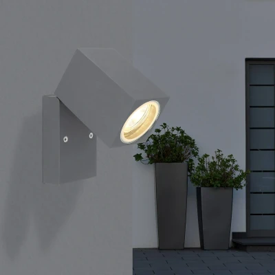 Image of Globo Veronika outdoor wall spot, adjustable, anthracite
