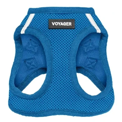 Image of Best Pet Supplies Voyager Step In Air Dog Harness All Weather Mesh, Vest for Small and Medium Dogs by Royal Blue (Matching Trim), XXXS (Chest: 9.5 10.5&quot; * Fit Cats)