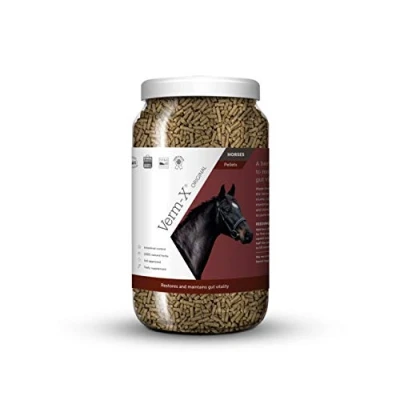 Image of Verm X All Natural Pellets for Horses and Ponies. Supports Intestinal Hygiene. Vet Approved. UFAS Assured. Restores Maintains Gut Vitality. Wormwood Free Recipe., clear, 1.5kg