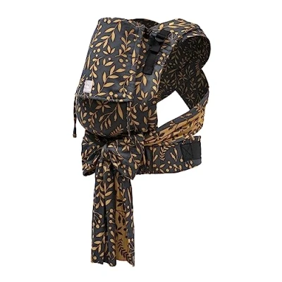 Image of Stokke Limas Carrier Plus, Floral Gold 2023 Version (OCS) Half Buckle Baby Three Carrying Options Safe for Babies from 1 Month/4 kg to 18
