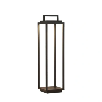 Image of Lucande LED outdoor light Elaja, black, rechargeable battery, USB, dimmable