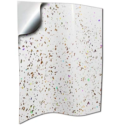 Image of 20 White Glitter Tile Stickers for 8x12 inch 30x20 cm Sparkle Diamond Transfers Decals (White Glitter, Individual Stickers)