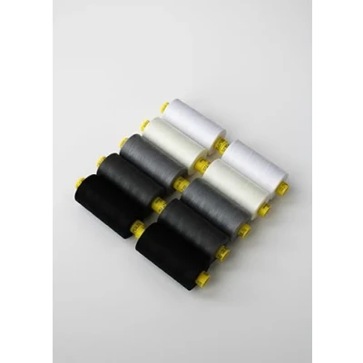 Image of Gutermann 120 All Purpose Monochrome Thread Set Premium Quality Polyester for Sewing and Crafting Machine/Hand