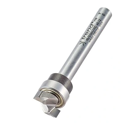 Image of Trend Professional Guided Profiler, 12.7mm Diameter x 4mm Cut, 1/4 Inch Shank, 1/2 Bearing, Tungsten Carbide Tipped, 46/910X1/4TC