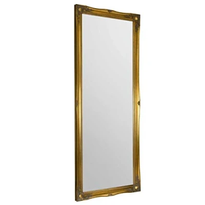 Image of MirrorOutlet Large Gold Shabby Chic Ornate Big Wall Mirror Bargain 6Ft6 X 2Ft6 198cm 75cm, Wood,829693250