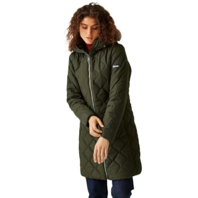 Image of Regatta Women&#039;s Water repellent Fritha Iii Insulated Parka Jacket Bran Brown, Size: 10