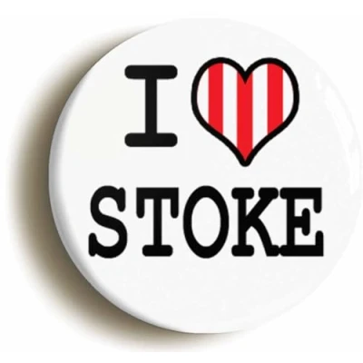 Image of Ozorath I Heart Love Stoke Button Badge (1inch / 25mm diameter)