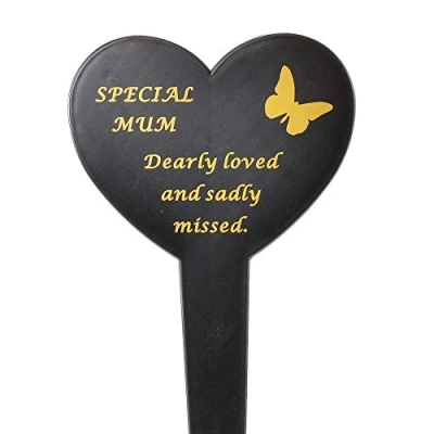 Image of Angraves Special Mum Memorial Heart Remembrance Verse Ground Stake