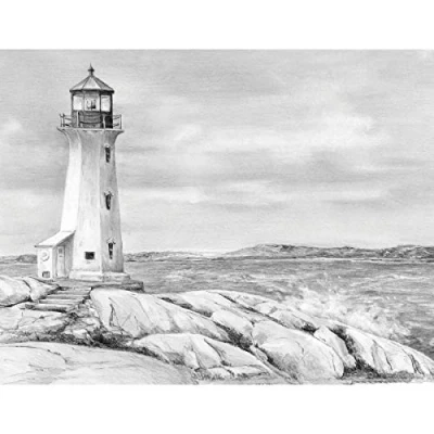 Image of Royal &amp; Langnickel Sketching Made Easy A4 Size Lighthouse Point Designed Painting Set