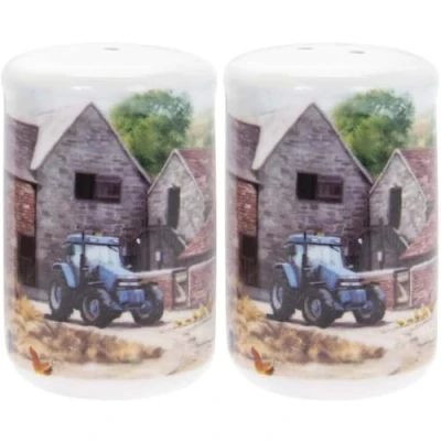 Image of Farmyard Country Life Salt Pepper Shaker Home Kitchen Seasoning Condiment Set
