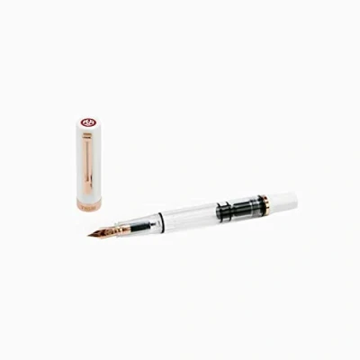 Image of Twsbi Eco White &amp; Rose Gold EF Nib Fountain Pen