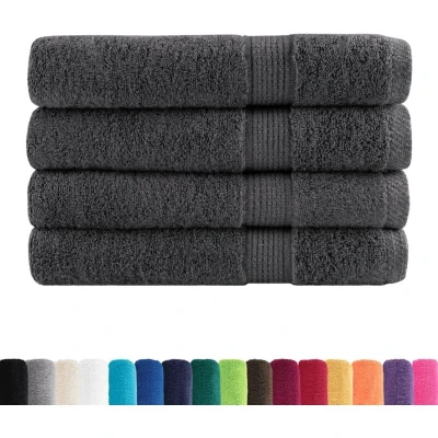 Image of vidaXL Premium Towels SOLUND 4pcs Anthracite 100x200cm 600gsm