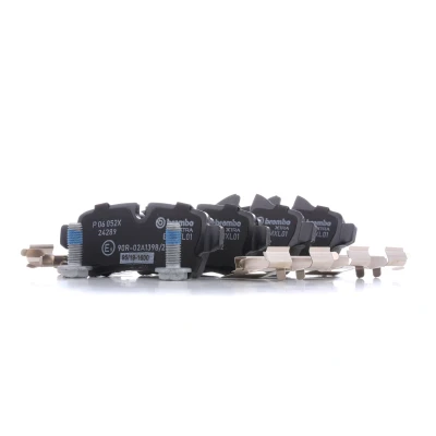 Image of 2289155, 34212289155, 34216772894, 34216778325, 34216778326 Brake pad set BREMBO P 06 052X prepared for wear indicator without accessories