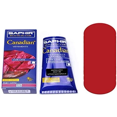 Image of SAPHIR Canadian Leather Restoring Cream 75ml (3324010043114) for Shoes, Boots, Furniture, Clothing, Luggage, Bags Nourishing Beeswax Formula