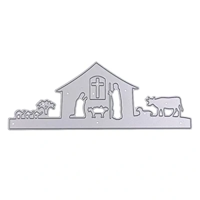 Image of Church Metal Cutting Dies Stencil Scrapbook Album Paper Card Template Scrapbooking Die Cuts