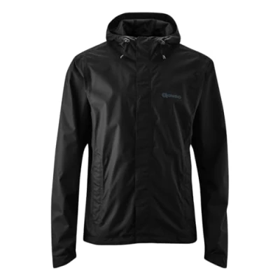 Image of Gonso Save Light Men&#039;s Rain Jacket, Cycling Jacket with Hood, Waterproof and Breathable, Heat Insulating Mesh Lining