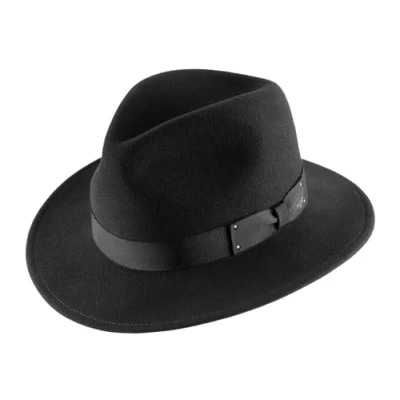 Image of Bailey of Hollywood Fedora Hat wool felt men Curtis Size M noir