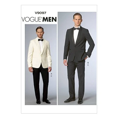 Image of Vogue Patterns 9097, Mens Jacket and Pants,Sizes, canvas, MUU (34 36 38 40)