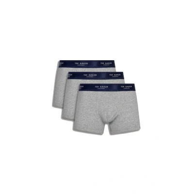 Image of Ted Baker Men&#039;s 3 pack Cotton Fashion Trunks, Potent Purple/Split Pea/Medieval Blue, XL UK