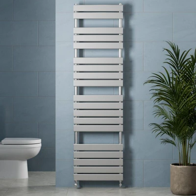 Image of DuraTherm Flat Panel Heated Towel Radiator Chrome 1800 x 500mm