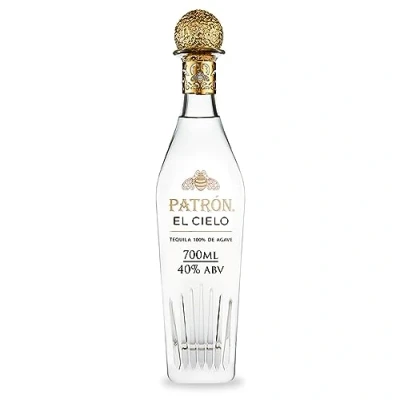 Image of PATRON EL CIELO Premium Silver Tequila, Alcohol Made from 100% Weber Blue Agave and Handcrafted in Small Batches Mexico, 40% ABV, 70cL / 700mL