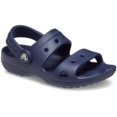 Image of Crocs Boy&#039;s Unisex Kids Classic Sandal T, Navy, 5 UK Child